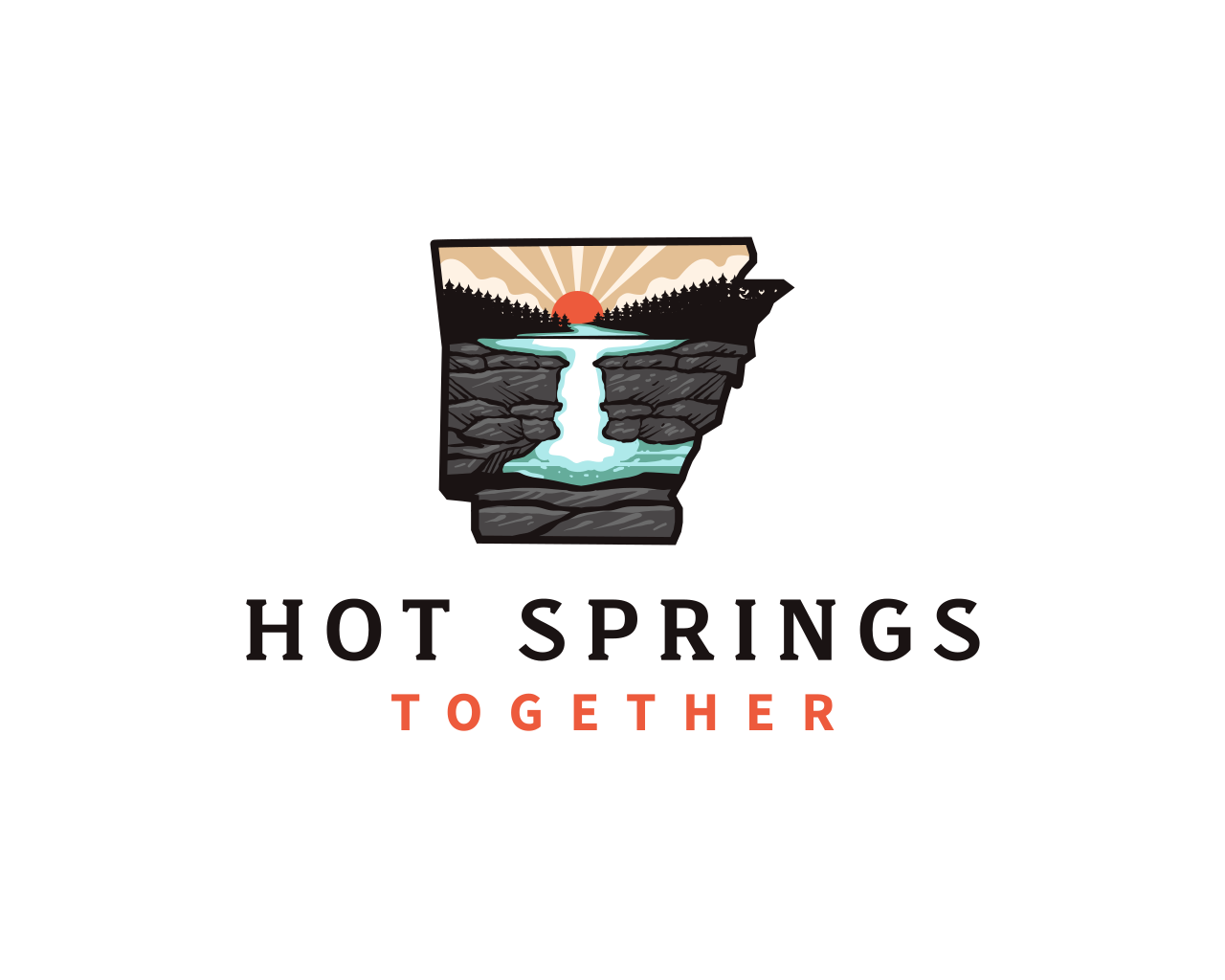 Hot springs together community development
